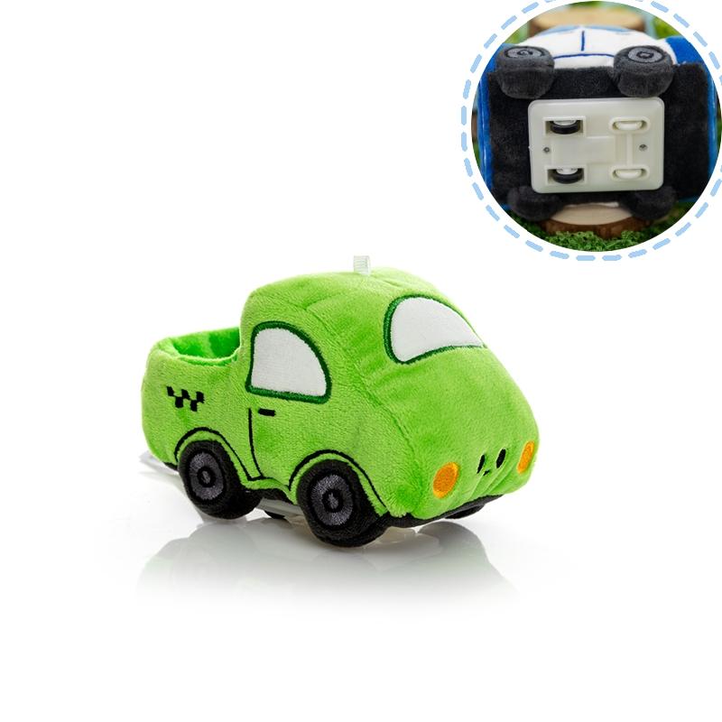 11Cm Brandweerwagen Pick-up Pluche Speelgoedauto Met Een Pull-Back Mechanisme Aan De Onderkant Cartoon Ambulance Knuffel Poppen Cadeau Voor Kinderen green