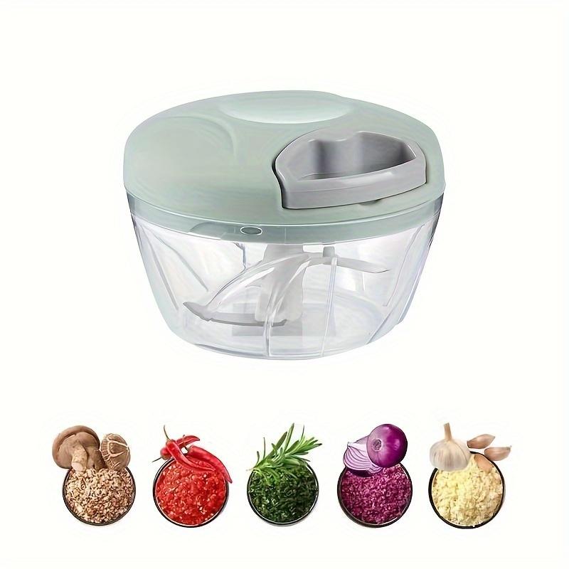 1pc Manual Garlic Grinder & Vegetable Chopper, Multifunctional Garlic Masher, Fruit & Vegetable Cutter, Handheld Kitchen Gadget, 16.91/30.43oz