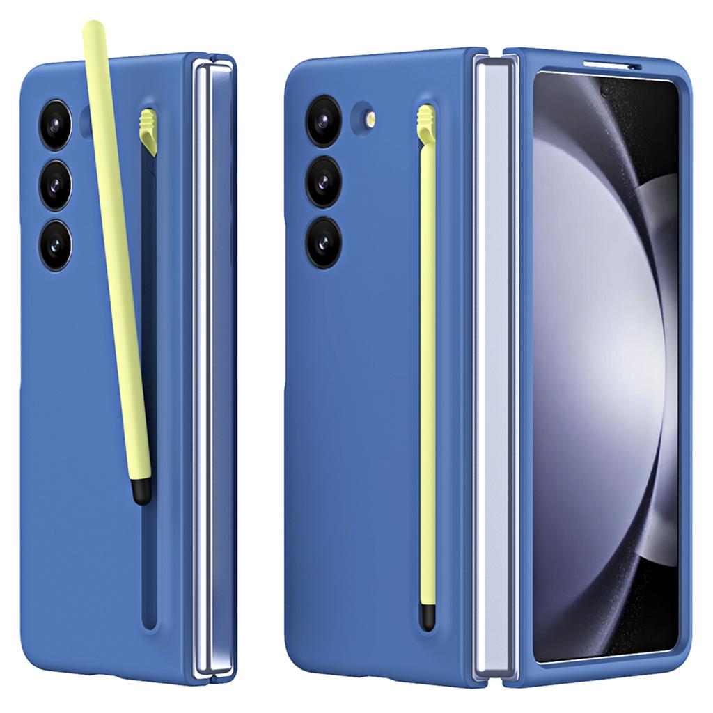 For Galaxy Z Fold6 5G Phone Case Skin-Touch Hard PC Shell with Stylus