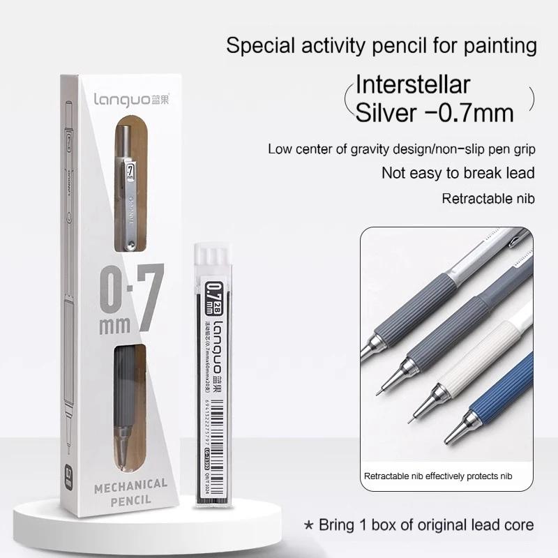 

Automatic Mechanical Pencils 0.7/0.5/0.3mm Press-Free 2B/HB Lead Art Sketch Drawing Supplies Automatic Pencil Writing Stationery