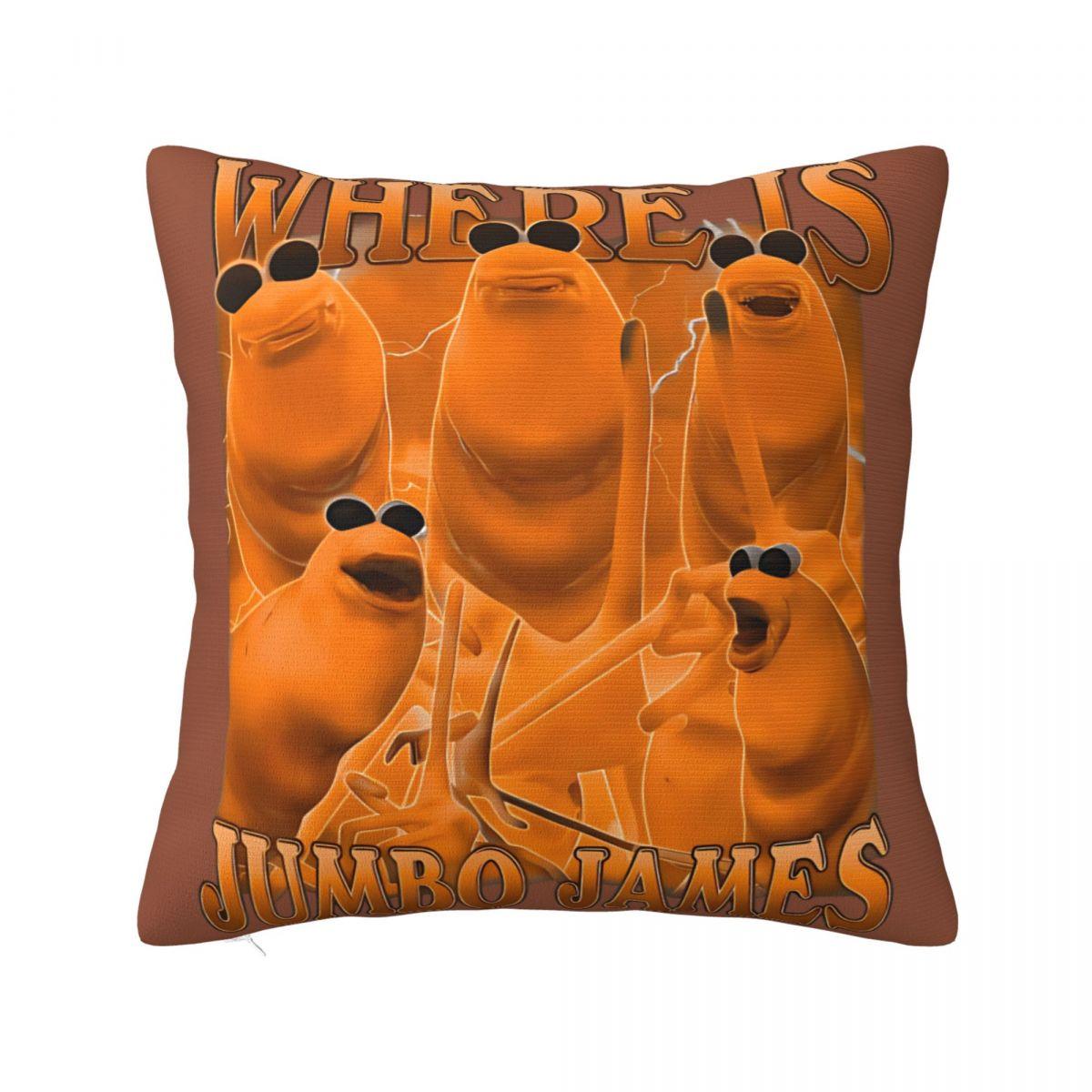 

Marcus The Worm Where Is Jimbo James Meme Pillowcase Polyester Cushion Cover Decorations Throw Pillow Case Cover Home 4545cm 30x30cm 12x12in
