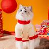 National tide cat clothes dragon The Tiger celebrates the new year Thin velvet can pull cat warm sweater Happy Chinese New Year pet clothing