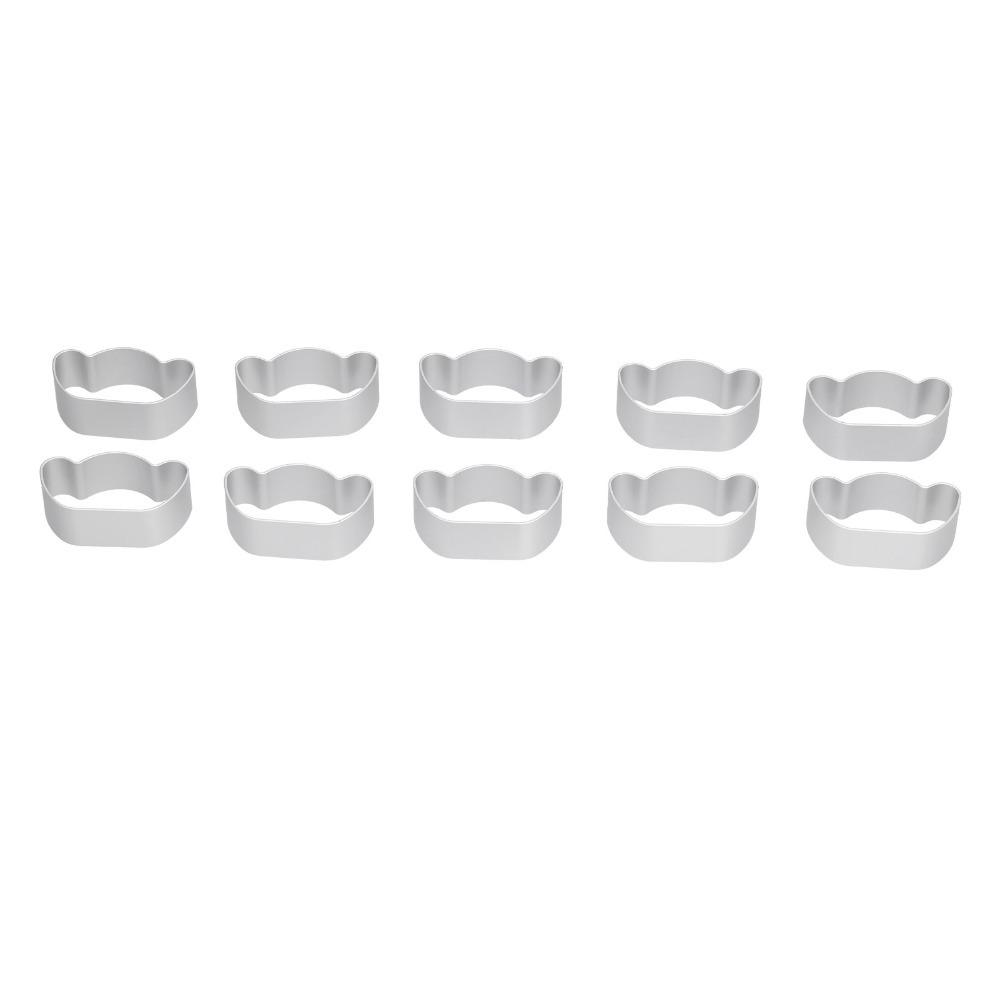 10pcs Stainless Steel Cookies Cutter Set Aluminium Biscuits Cutter Set Christmas Ingots