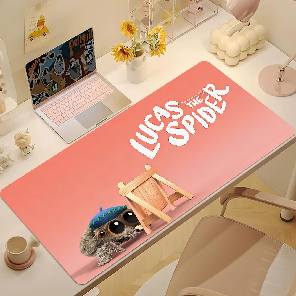Cartoon Lucas The Spider Mouse Pad Cute Large NonSlip Lockedge Desktop Computer Desk Mat Keyboard Mousepad Office Gamer Student