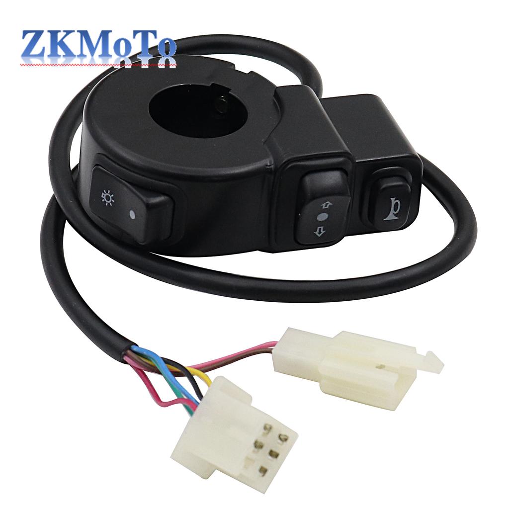 Universal Motorcycle ATV 22mm Handlebars 3 In1 Switch Quad Headlights Turn Signal Horn ON/OFF Button For Honda Suzuki Kawasaki