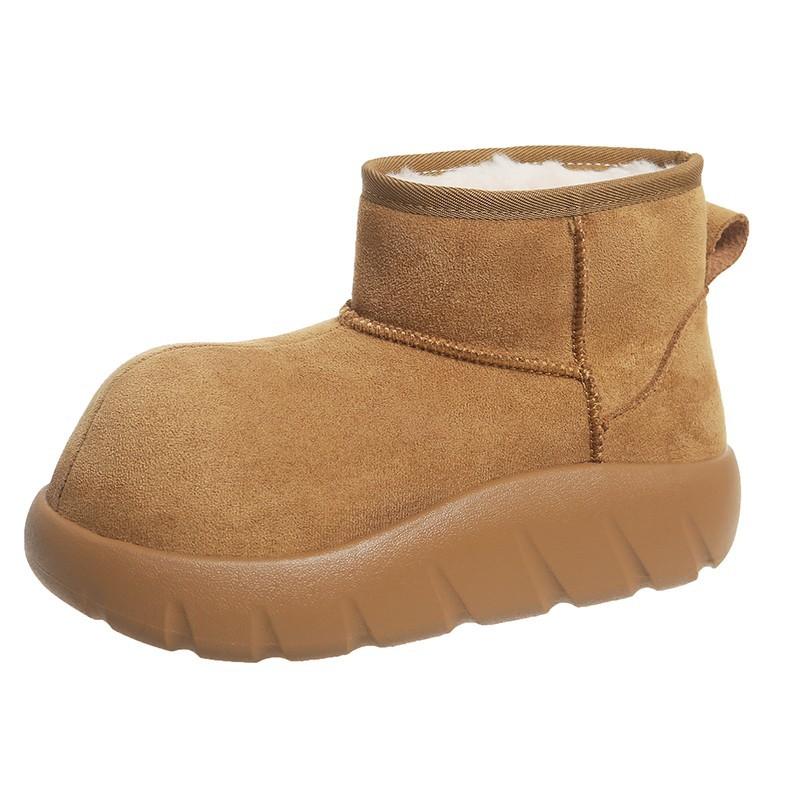 Women's Lightweight Comfortable Thick Sole Cold Warm Padded Snow Boots Non-slip Wear-resistant Outdoor Sports Cotton Boots