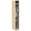 Vidaxl Wardrobe, Sonoma Oak Color, 30X50X200 Cm, Wood-Based Material