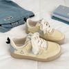 Frühling Neue Dicksohlige Minimalistische Bequeme Damenschuhe Lässige Edition Modische Vielseitige Leichte Plateau-Sneaker