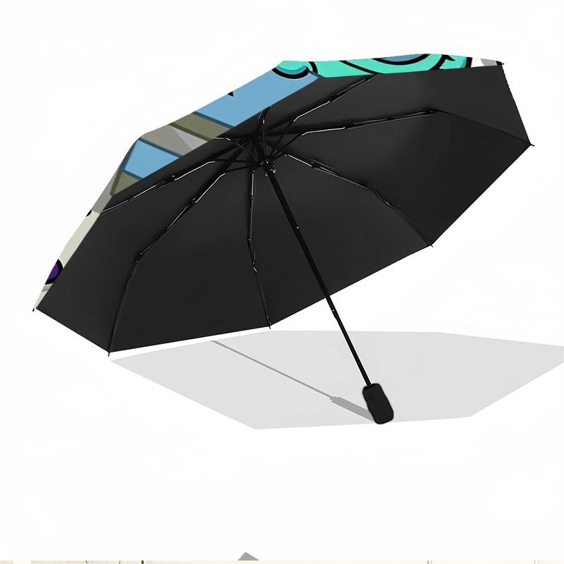 Among Us Print Automatic Open Close Umbrella, Portable Foldable Umbrella, for Outdoor Commute Camping Trip, Ideal Birthday Gift