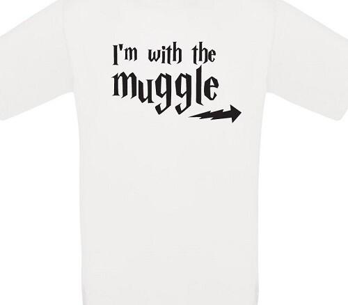 I m with the Muggle T shirt tee Harry potter All sizes and colors L