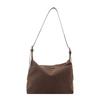Classic Faux Suede Shoulder Bag Zipper Adjustable Strap Pillow Bag With Inner Pocket Women Handbag Women