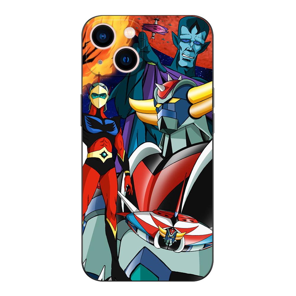 Black Tpu Case For Samsung Galaxy A3 A5 A7 2016 2017 2018 Cover UFO Robot Grendizer