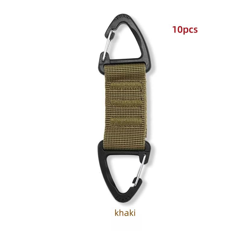 

Webbing Backpack Buckle Carabiners Double-Point Triangle Tactical Hanging Buckle Outdoor Camping Hiking Climbing Accessory