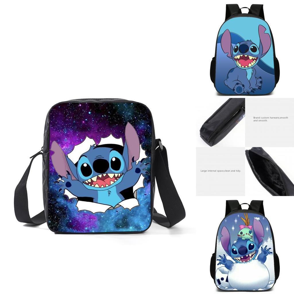 Disney Lilo Stitch Backpack High-capacity Travel Bag For Kids Boys Girls Daily Use