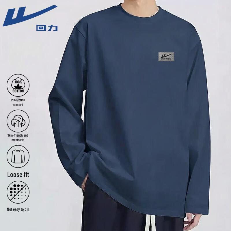 Warrior Men s Round Neck Cotton Long Sleeve T-Shirt 3XL