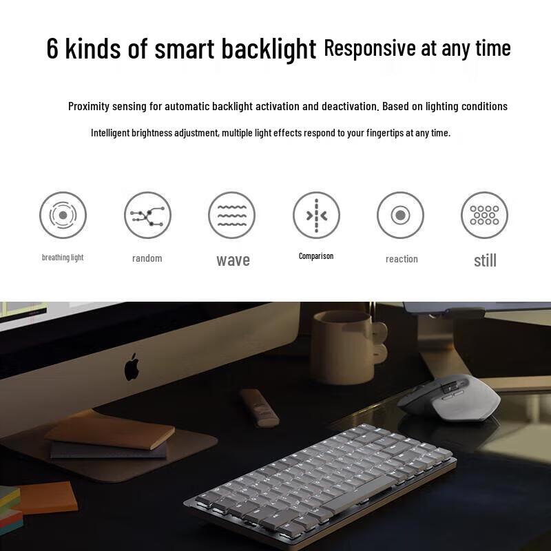 Logitech MX Mechanical Master Series Mini Wireless Keyboard for Mac