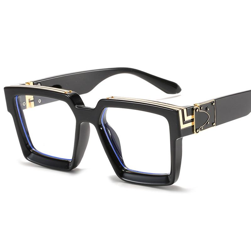 New Cross-Border Large Square Frame Sunglasses for Men & Women - Fashionable Street Style
