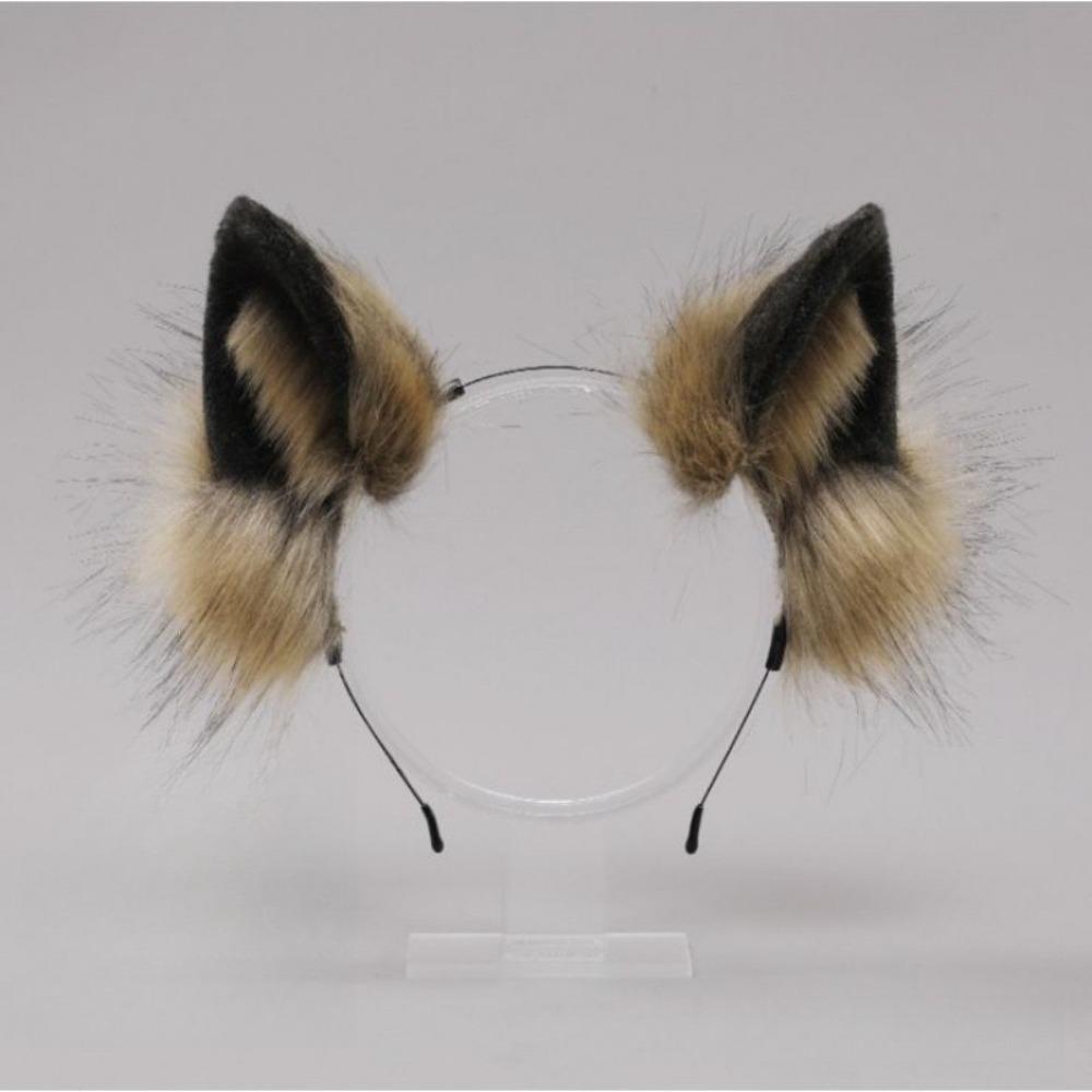 Animals Cat Ears Headband Lolita Furry Cosplay Headwear Cute Wolf Dog Hair Band  Student