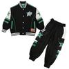 Children's Clothing Handsome Boys Spring Corduroy Zipper Long-sleeved Leisure Sports Two-piece Spring and Autumn Suit
