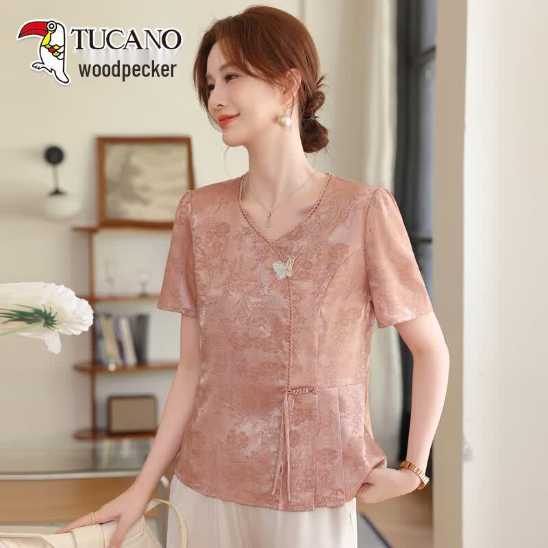 TUCANO Women s Floral Print Short Sleeve T-Shirt 4XL