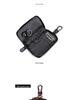 Men's Large Capacity Genuine Cowhide Key and Card Holder with Zipper