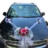Decorazione per Auto Nuziale Senza Pollini Nastro di Garza Multicolore per Auto Fiocco 'Just Married'
