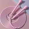 Adjustable Pink Jump Rope for Fitness & Weight Loss - Durable, Solid Color, Ideal for Exercise and Body Toning, Gym Accessories