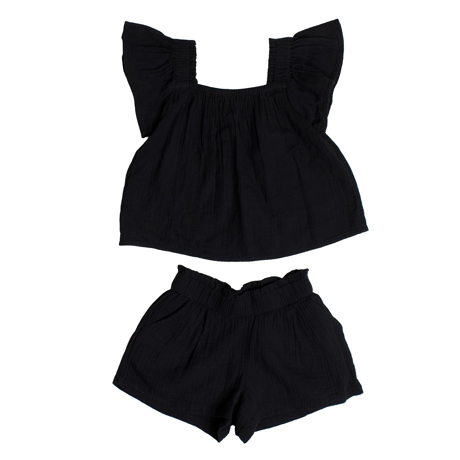 

Комплект из топа и шорт для девочек 601059 6/7 AÑOS чёрный