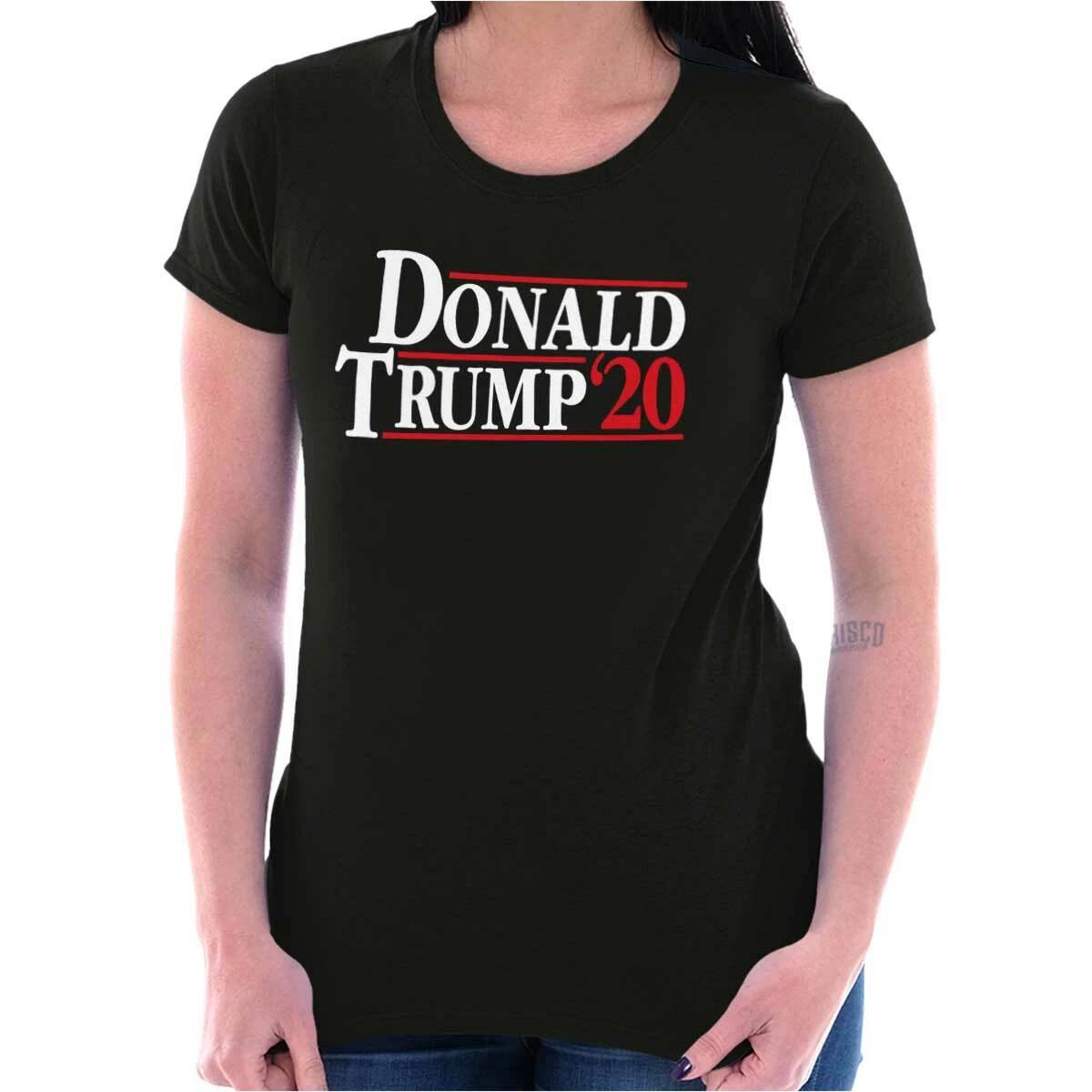 Trump President Make America Great Again Womens Top Junior Graphic Tee L