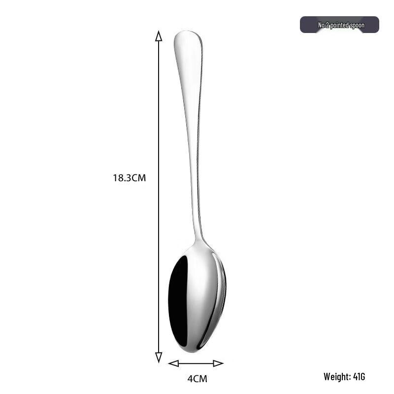 Stainless Steel Long Handle Thickened Soup Spoon