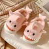 Cotton Slippers Shark Spring and Autumn Ladies Home Use Indoor Winter Non-slip Home Warmth Plush Winter Men