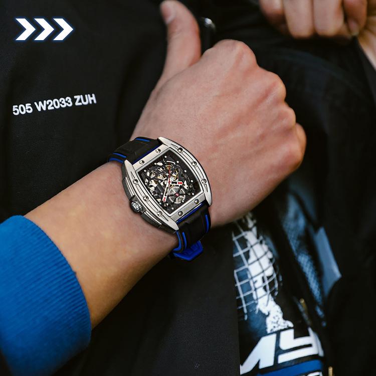 AILANG New Automatic Mechanical Watch Hollow Men's Watch Waterproof Cool Fashion Men's Watch