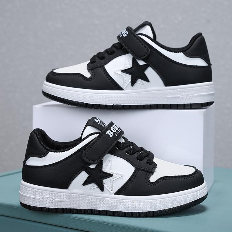 

Дитяче взуття Велике дитяче взуття для хлопчиків, дитяче шкіряне водонепроникне повсякденне спортивне взуття для хлопчика Size 27,Foot Length:17cm білий