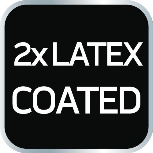 Work Gloves, Latex-Coated Polyester (2 Layers), 3141X, Size 10
