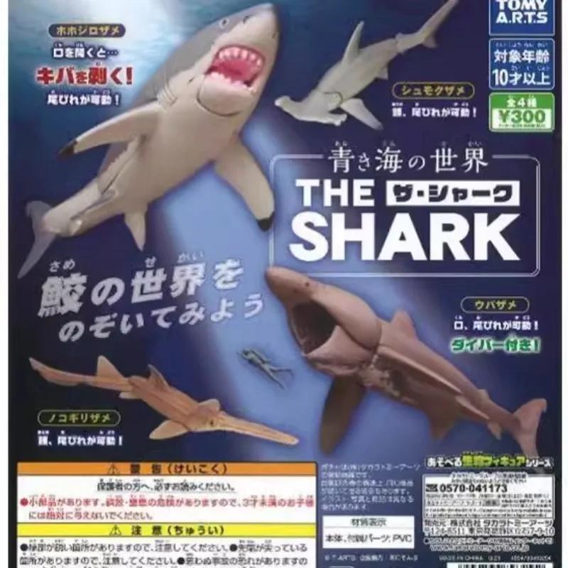 Original Sea Life THE SHARK Gashapon Toys Simulation Figure Model Ornaments Toys