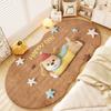 Girly Style Carpets for Living Room Cute Animals Bedroom Decor Carpet Fluffy Soft Irregular Bedside Rug Home Plush Floor Mat