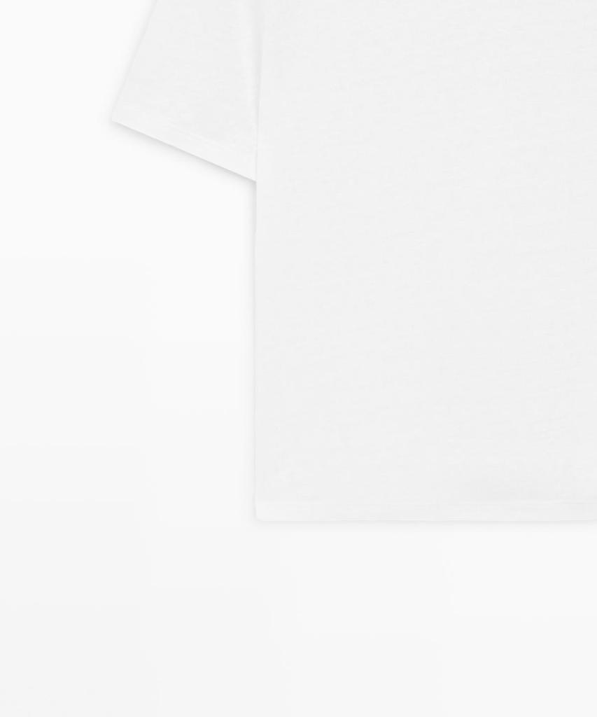 Masimodutti Linen Short Sleeve T-Shirt