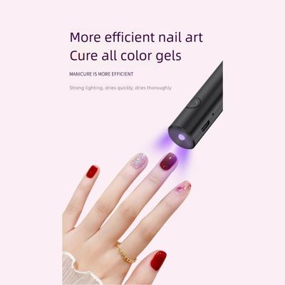 Mini Handheld Nail Lamp Fast Curing Technology USB Rechargeable Safe Low Heat Beginner Friendly