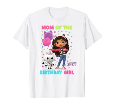 Dreamworks Gabby's Dollhouse Mom of the Birthday Girl T-Shirt