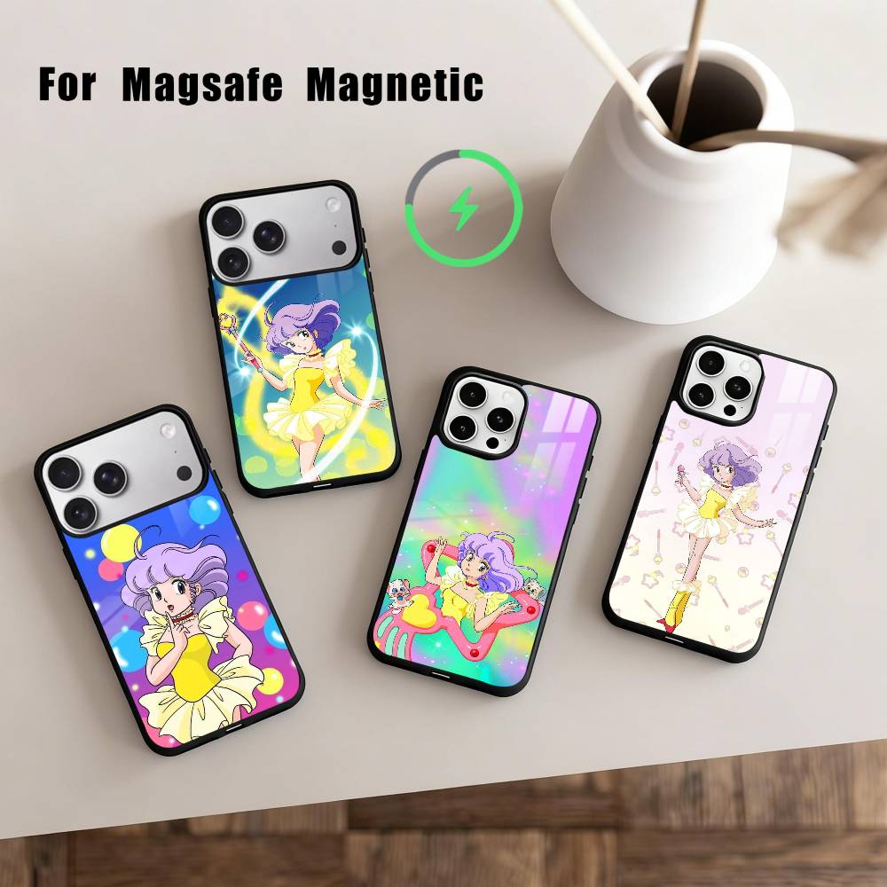 M-Magical Angel Creamy M-Mami Phone Case For iPhone 17,16,15,14,13,12,Plus,Pro,Max for Magsafe Magnetic Wireless Charging