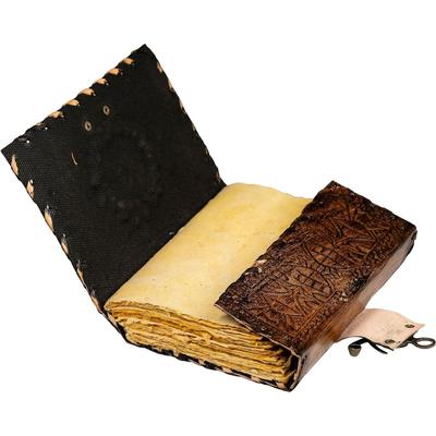 Kožený deník se sponou Gemstone Journal Psací podložka Prázdný zápisník Ručně vyrobený Poznámkový blok Chakra Journal deník