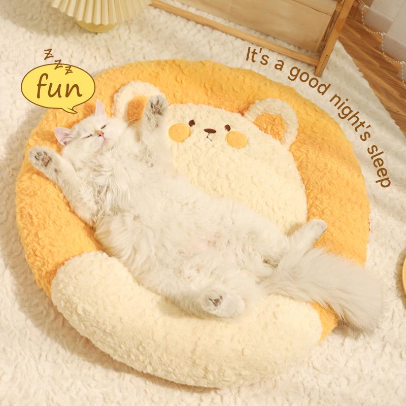 HOOPET Cat Bed Cat Sleeping Mat Winter Warm Winter Cat Sleeping Nest Sofa Four Seasons Universal Cat Litter Pet Beds
