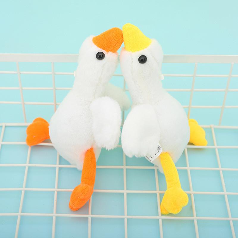 Soft And Cuddly Plush Goose Keychain Colorful Duckling Keyring For Kids And Adults