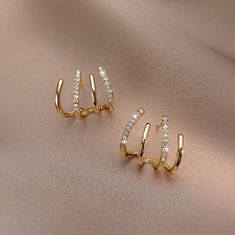 Ear Cuffs Stud Earrings Minimalist Ear Wrap Piercing Earrings for Girls Teen
