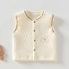 Infant and Toddler Warm Autumn Vest - Solid Color Cardigan for Babies