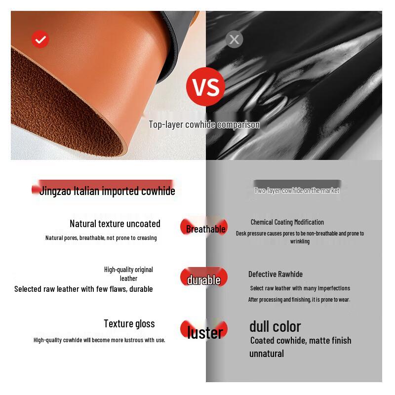 JD Jingzao Men's First Layer Cowhide Belt