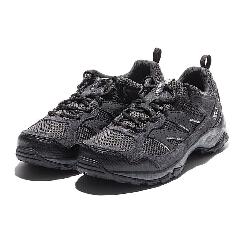 Columbia Hiking Leather Mesh Fabric Antibacterial Cushioning Technology Breathable Shock Absorbing Lightweight Low Top Hiking Shoes YM1182-011