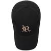 Boné de beisebol com aba curva, novo boné bordado tridimensional com letra R para homens e mulheres, casual, simples e versátil, com parte superior rígida