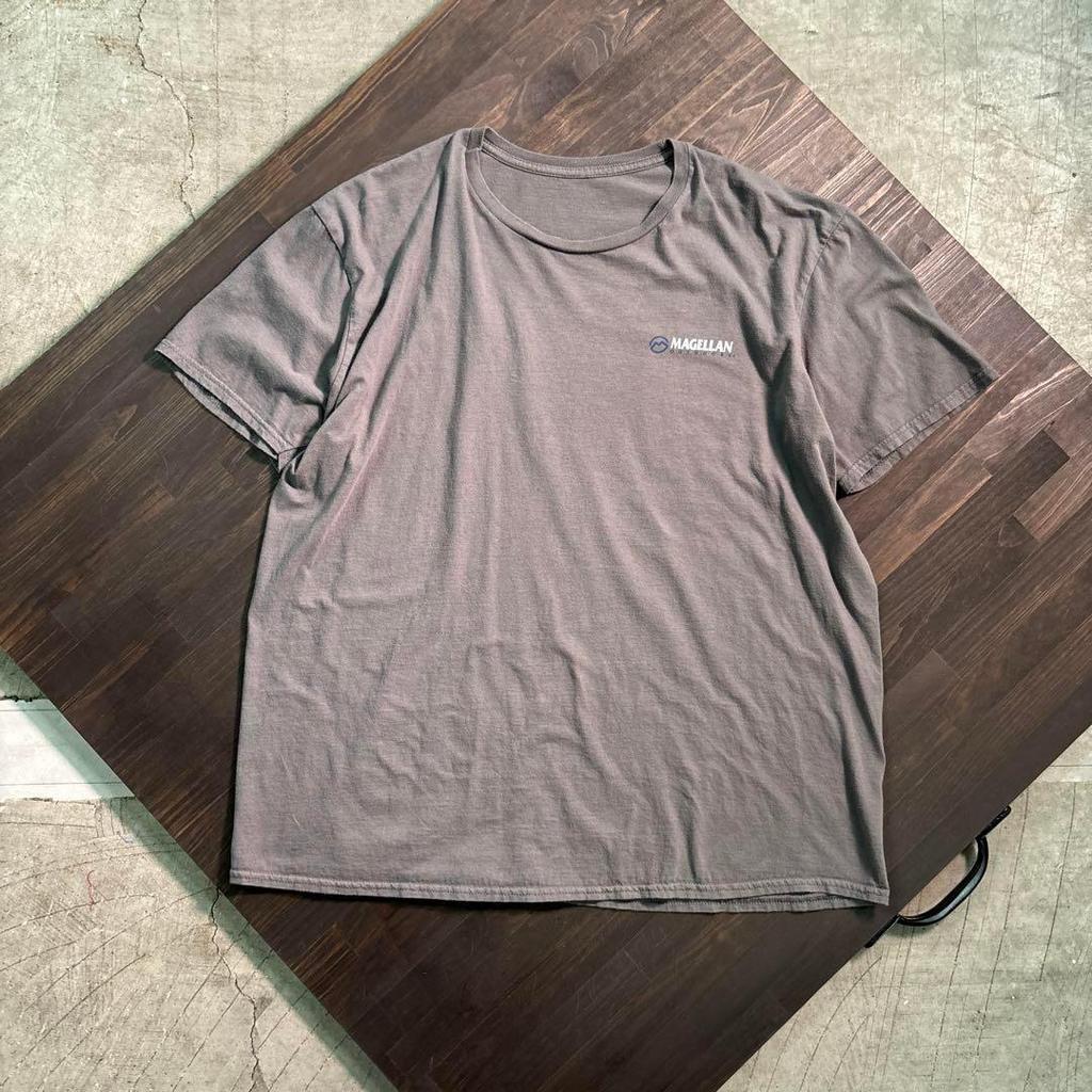 [USED] 7TSM2 MAGELLAN Dog Back Print Short Sleeve T-shirt, Used Clothing