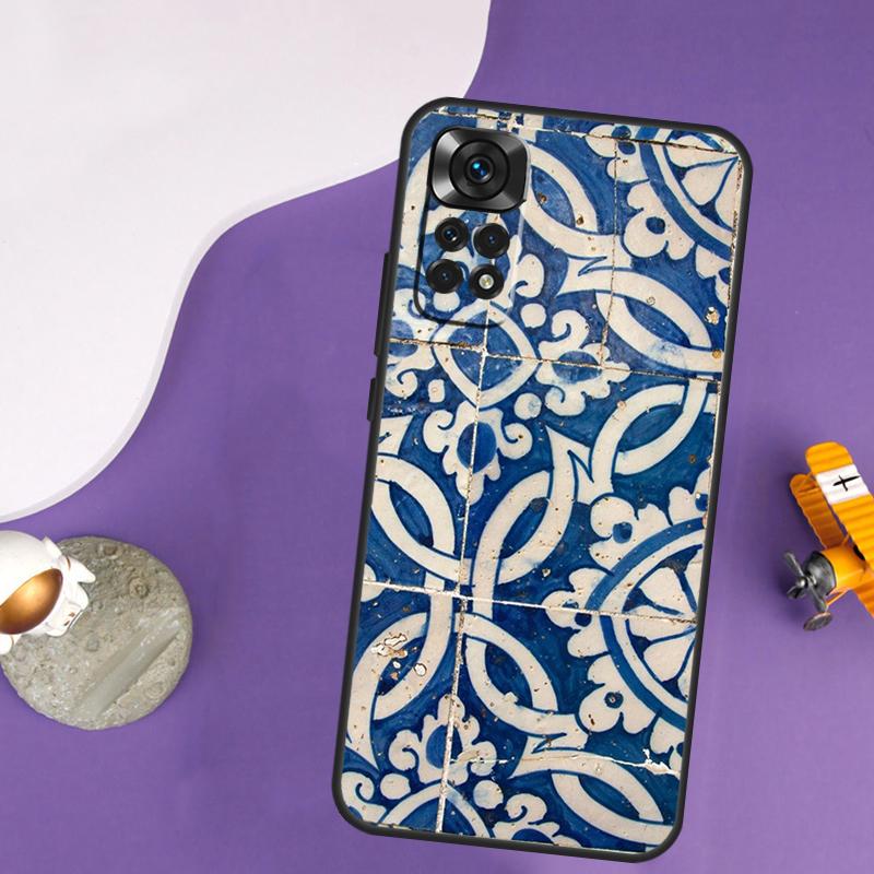 Portuguese Tiles Case For Xiaomi Redmi Note 13 Pro 14 12 9 10 11 Pro 10S 11S 12S Redmi 14C 13C 10C 12C Cover